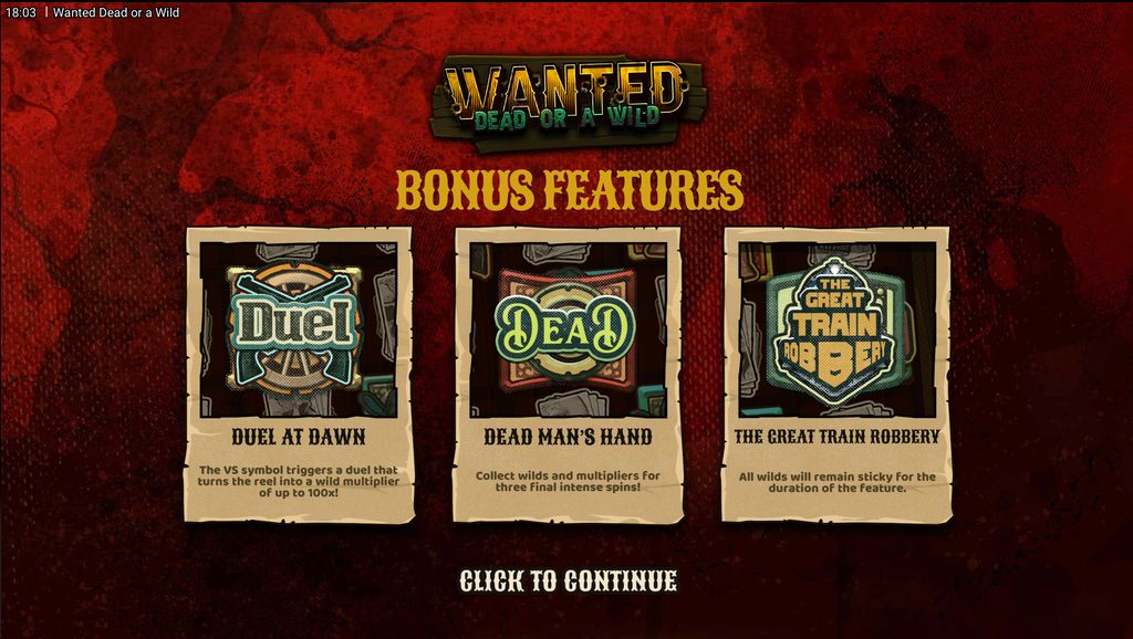 Three main bonus features