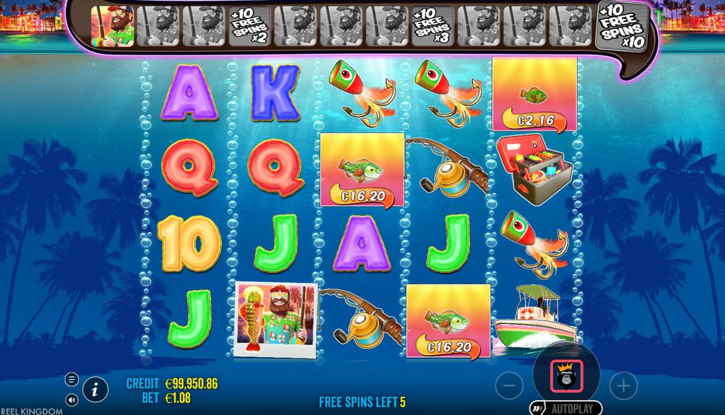 Free Spins round with the Wild collection meter and Money symbol values