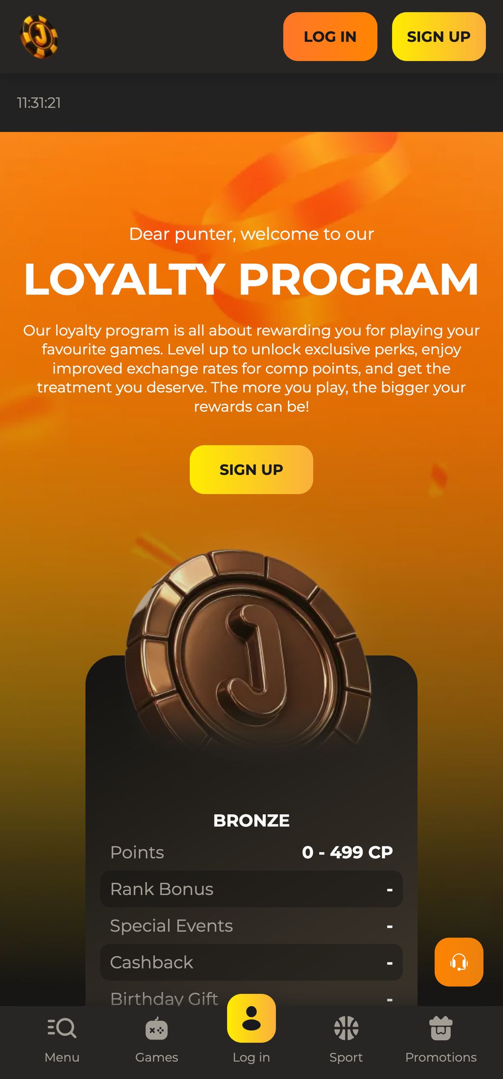 JabulaBets loyalty program