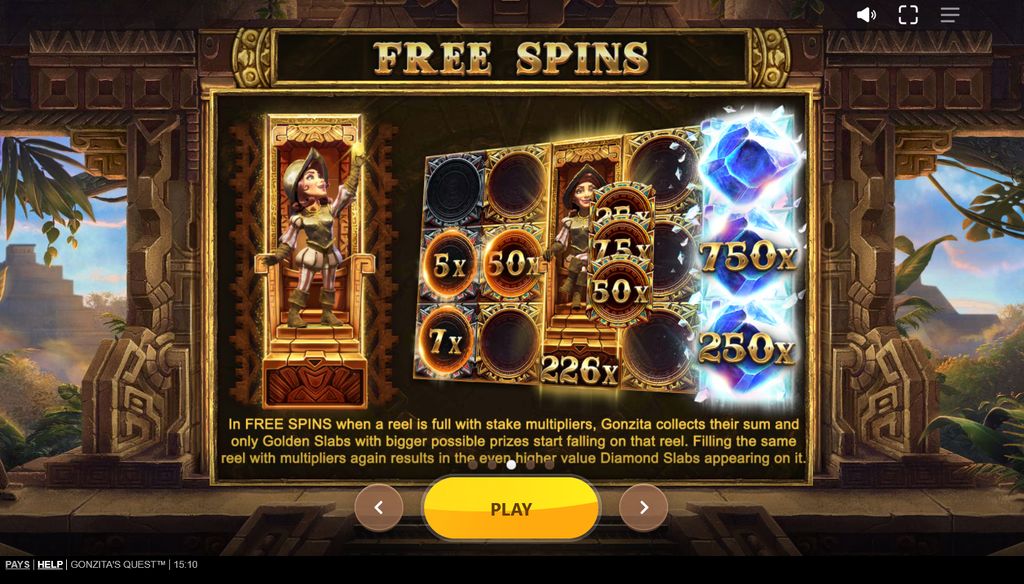 Free Spins slab progression — from Stone to Golden to Diamond multipliers