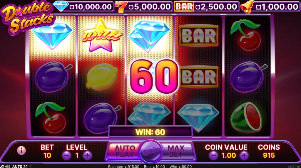 A Double Stacks trigger with reels of diamonds