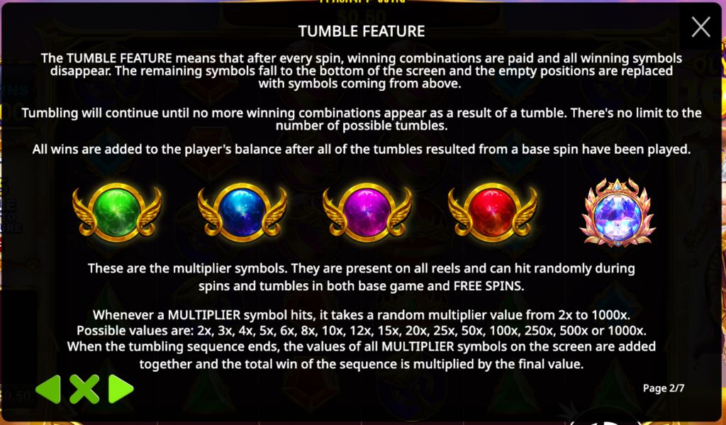 Tumble mechanics and multiplier values