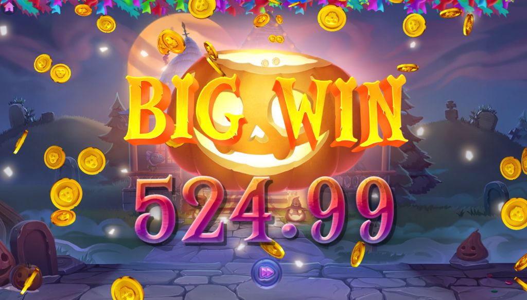 A Big Win animation celebrates a payout built from stacked row wins