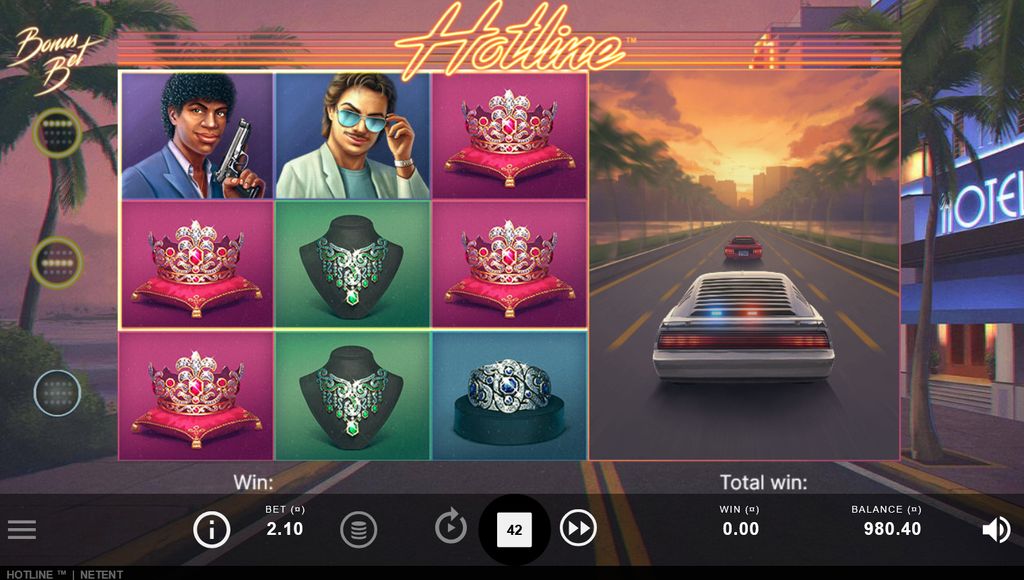 The Miami chase animation triggering during a Re-Spin