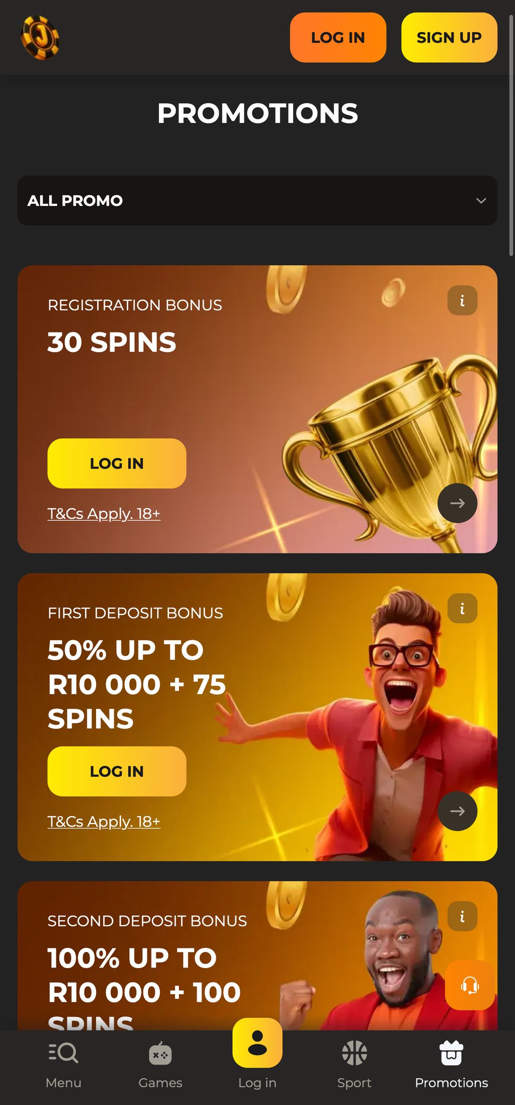 JabulaBet Freespins information on official website