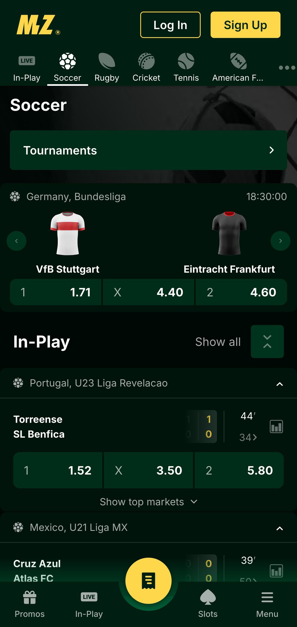 Mzansibet sports betting