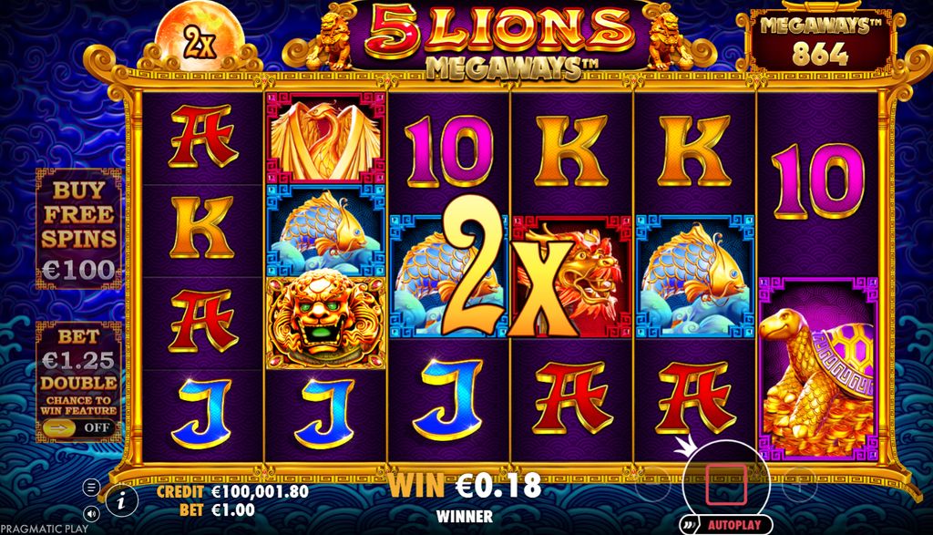 Wild Multiplier active during the base game — 2x applied to the winning combination