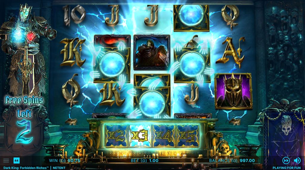 Free Spins game in progress with x3 multiplier