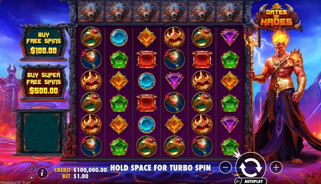 Gates of Hades base game on the 6x6 grid