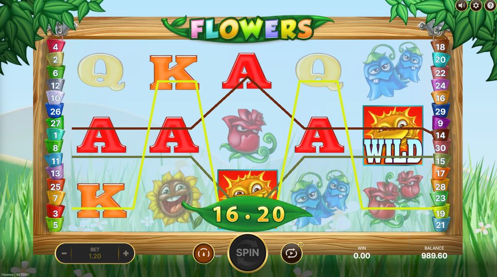 A multi-line win boosted by the Wild symbol
