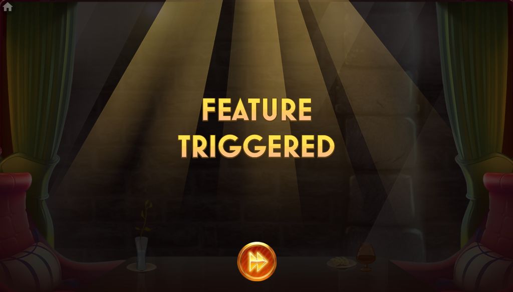Feature triggered transition screen in Scopa slot