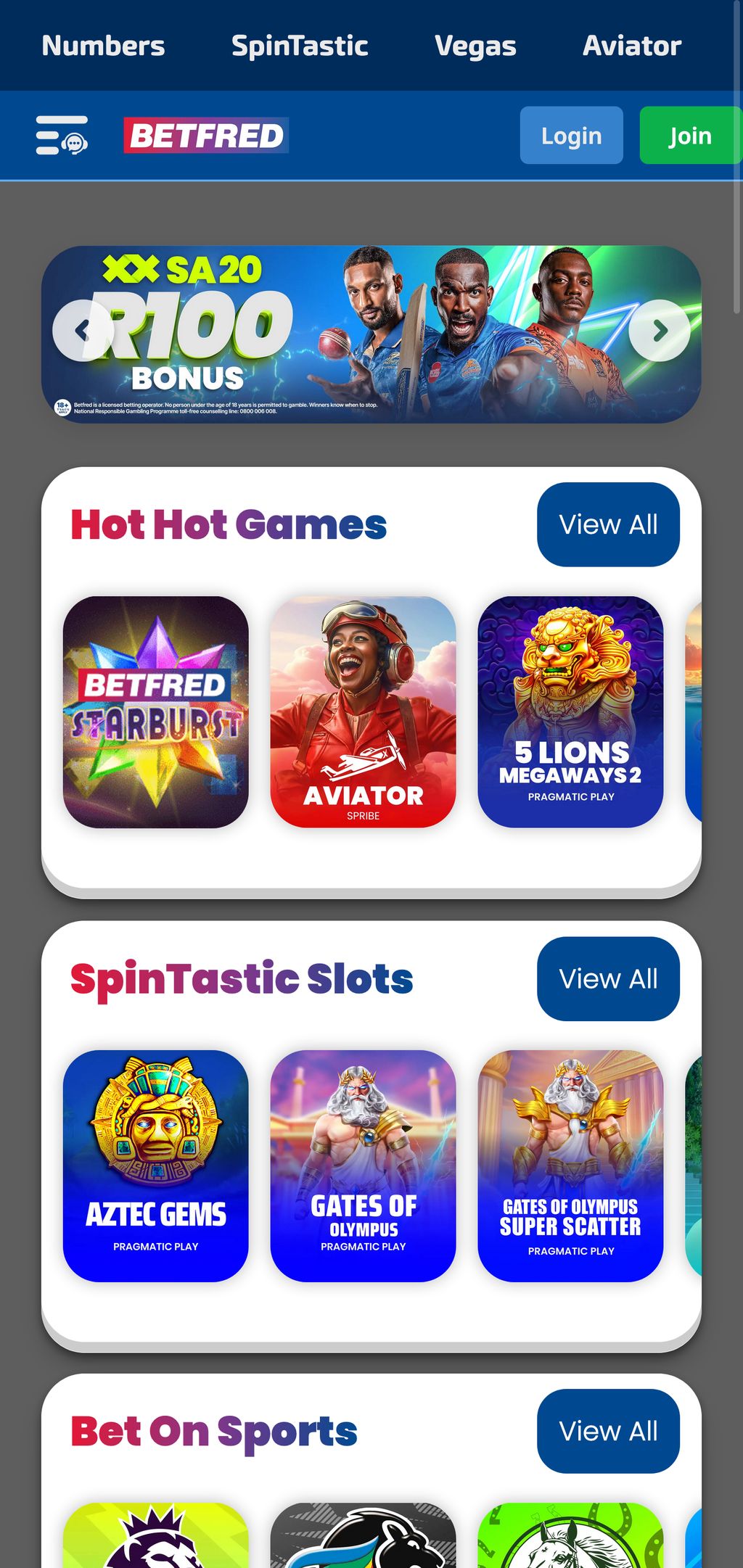 Betfred official website