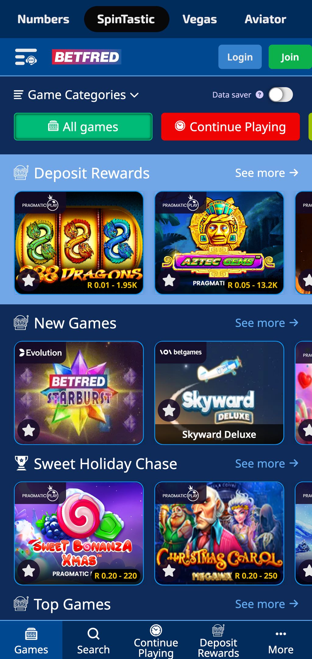 Betfred casino games