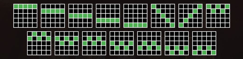 15 fixed paylines illustration