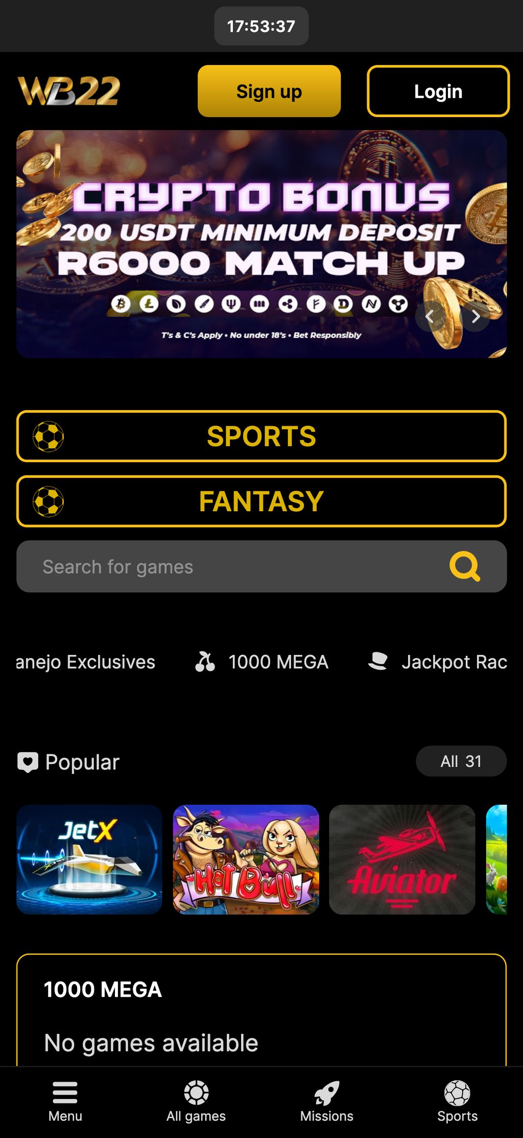Wanejobets official website