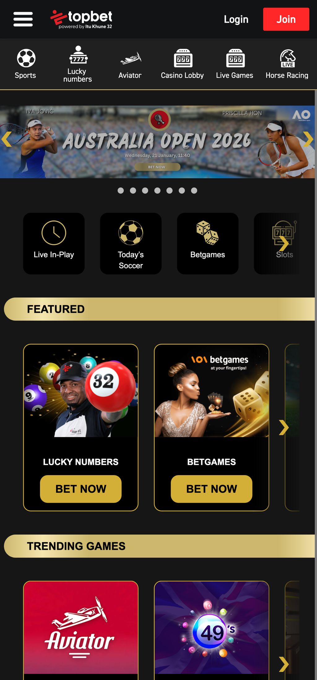 TopBet official website