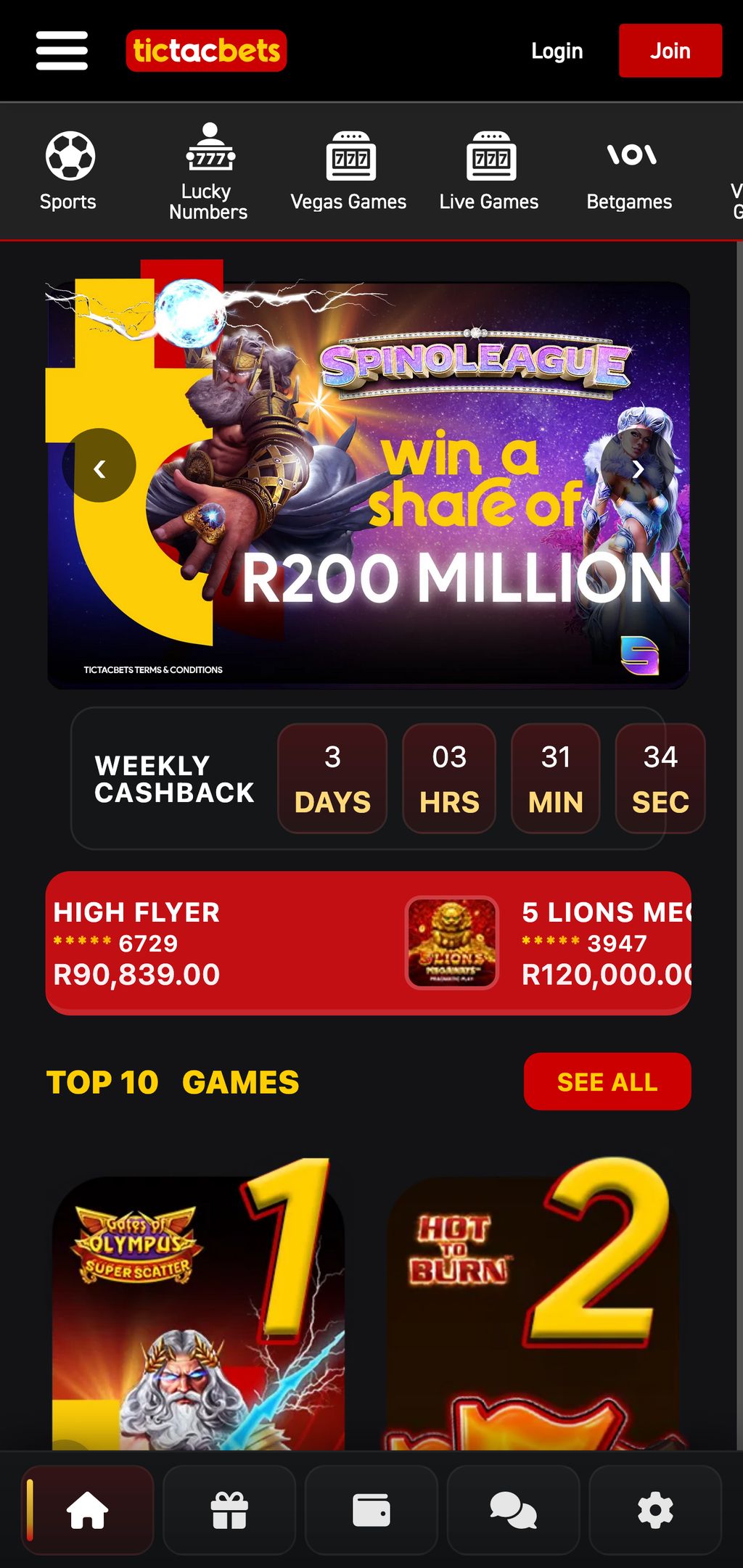 Tic Tac Bets official website
