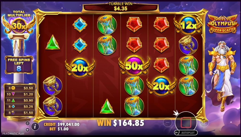 Accumulated total multiplier in the free spins round