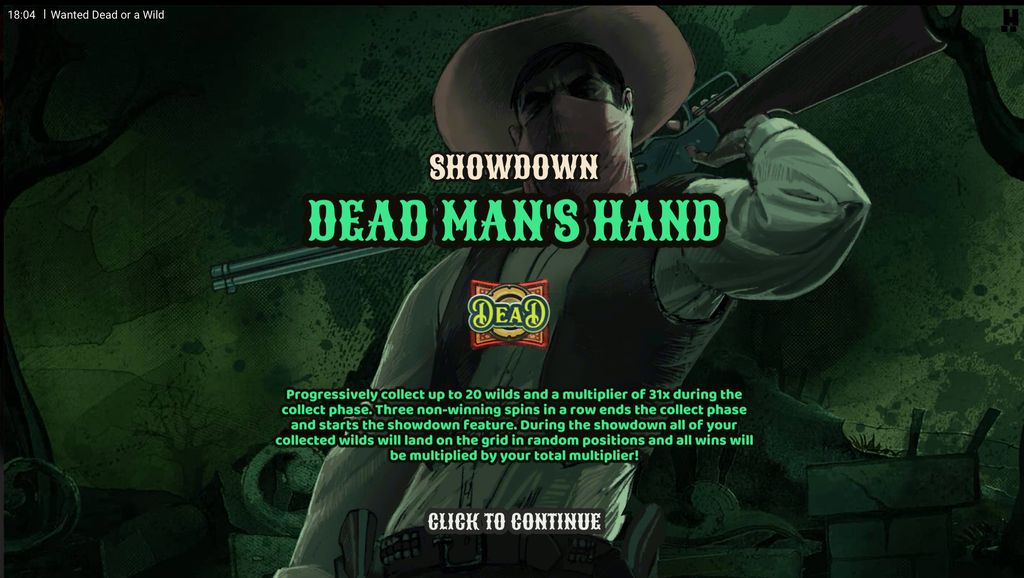 Dead Man's Hand collect and showdown phases