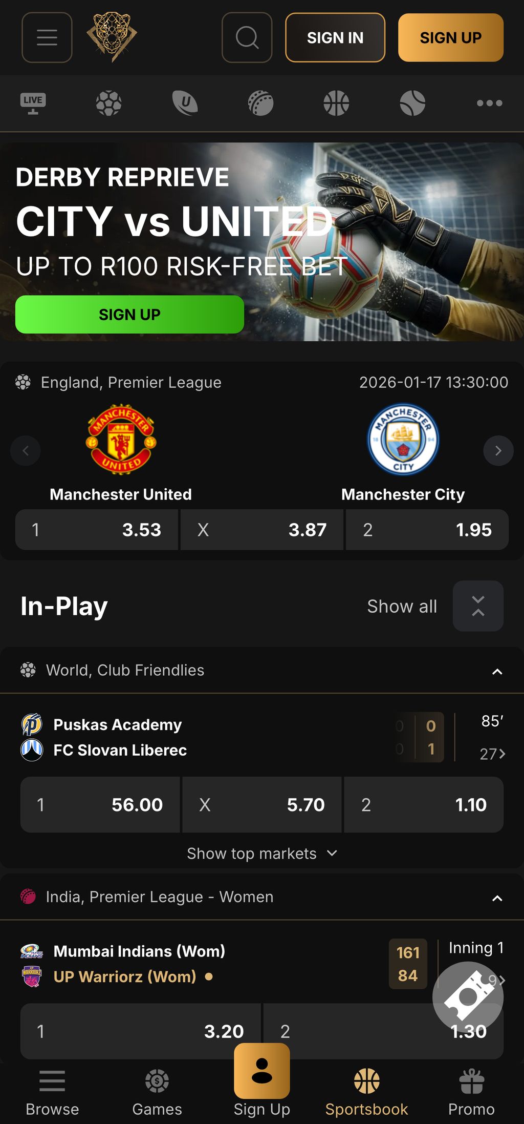 PantherBet sports betting