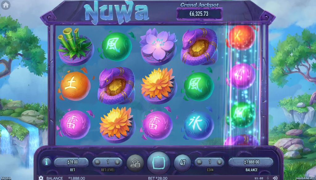 Scatter symbols landing to trigger free spins