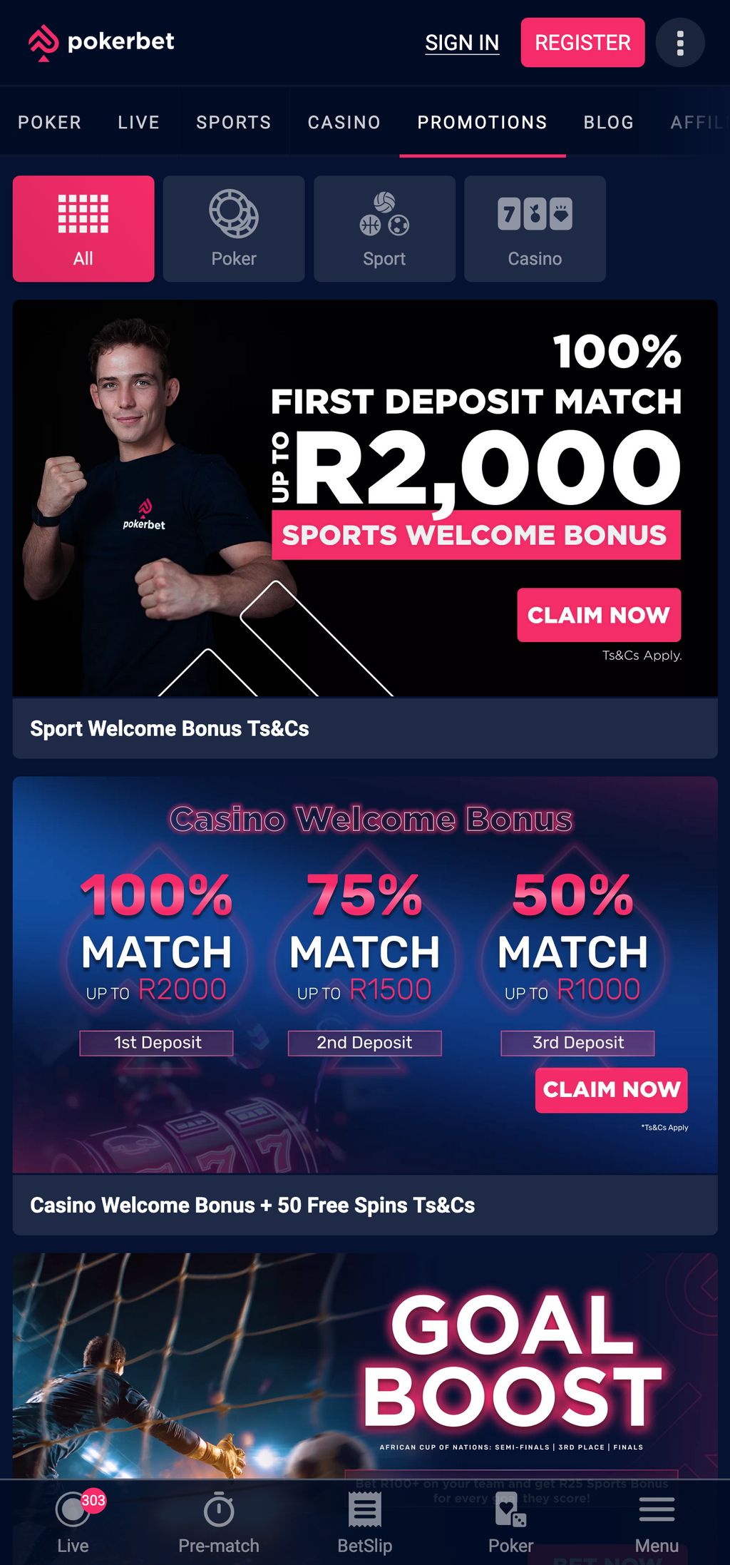 Pokerbet welcome bonus