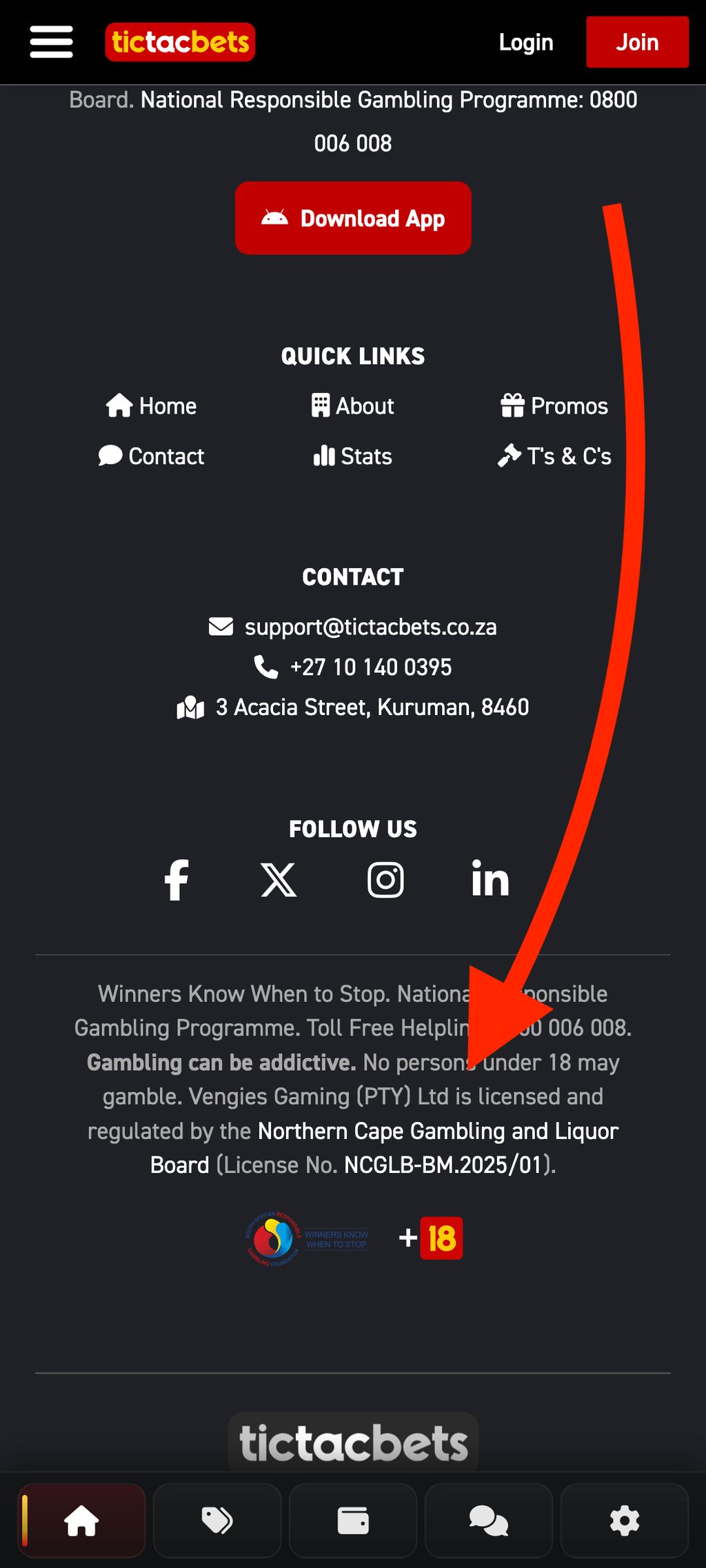 TicTacBets License info