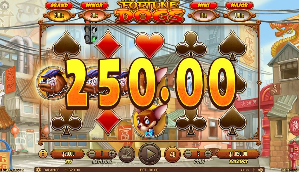 Fortune Dogs base game Win with premium dog symbols