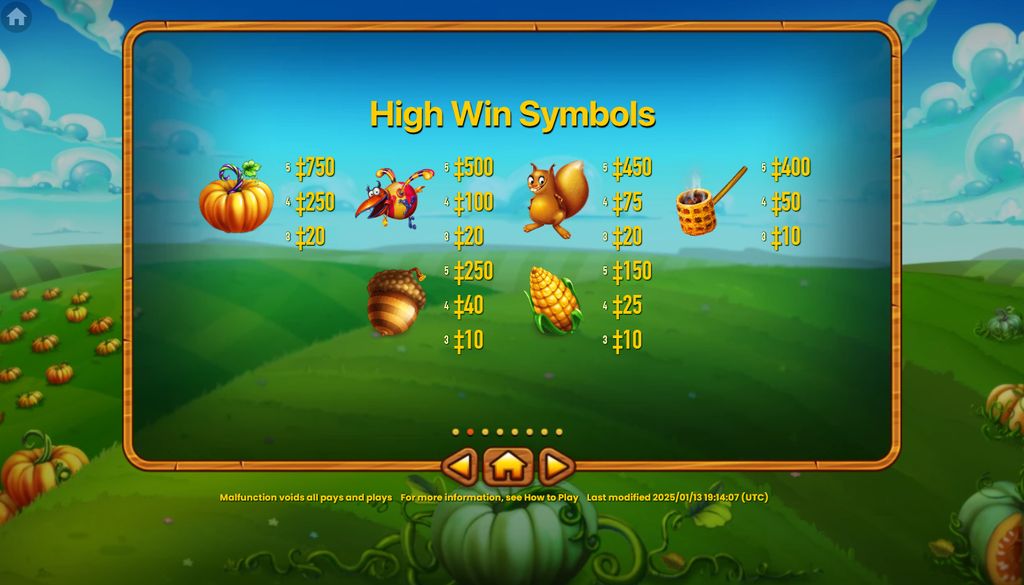 High Win symbols and their payouts