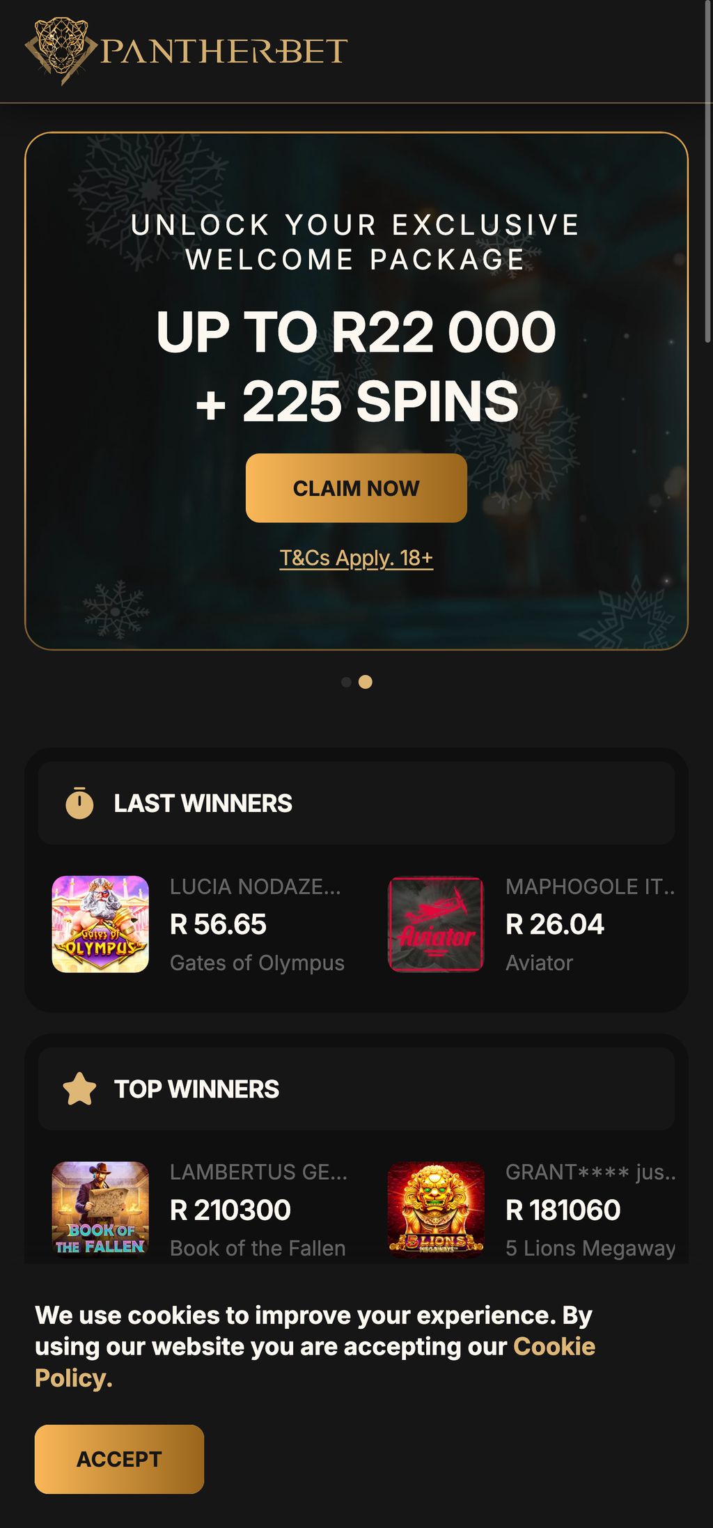PantherBet official website