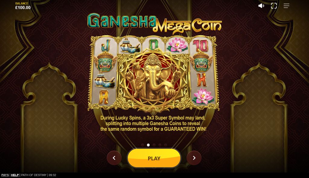 Lucky Spins bonus is triggered by three scatters on reels 1, 3 and 5
